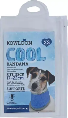 Kowloon Cool bandana pva blauw s 20-30cm