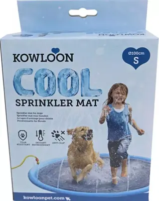 Kowloon cool sprinkler mat blauw s 100cm