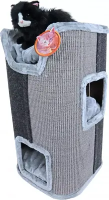 Krab-/klimmeubel 2 gaats 75 cm, grijs/zwart. - afbeelding 4