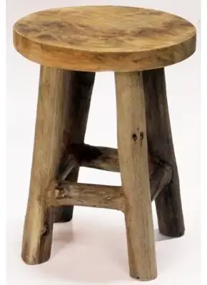 Kruk teak naturel 20x27 cm