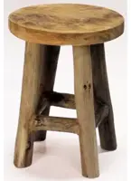 Kruk teak naturel 20x27 cm kopen?