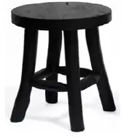 Kruk teak zwart 15x17cm kopen?