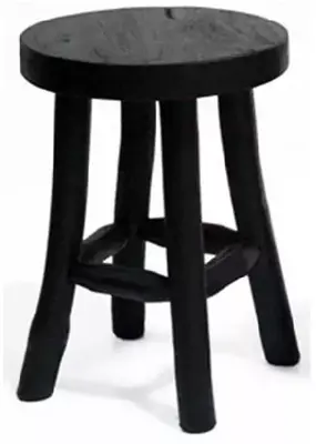 Kruk teak zwart 20x27cm