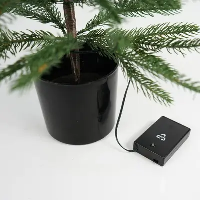 kunstkerstboom met LED op batterij 60cm - afbeelding 2