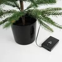 kunstkerstboom met LED op batterij 60cm - afbeelding 2