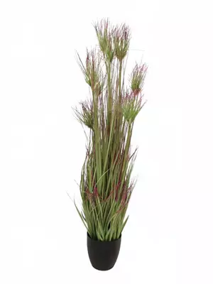 Kunstplant gras 130cm groen, rood - afbeelding 1