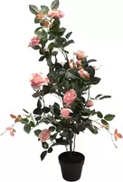 Kunstplant roos 115cm roze kopen?