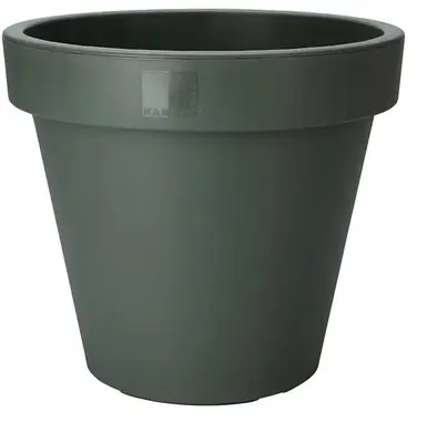 Kunststof Bloempot Rond Groen Ø35 x H32 cm - afbeelding 1