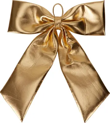 Kunststof kerst ornament strik 80cm goud