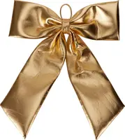 Kunststof kerst ornament strik 80cm goud kopen?