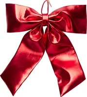 Kunststof kerst ornament strik 80cm rood kopen?