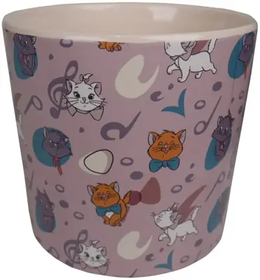 Kurt S. Adler bloempot disney aristokatten keramiek 12x11cm roze
