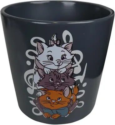 Kurt S. Adler bloempot disney aristokatten keramiek 14.5x14cm grijs