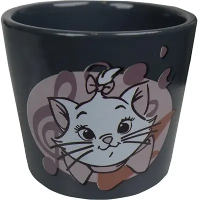 Kurt S. Adler bloempot disney aristokatten keramiek 8.5x7.5cm zwart
