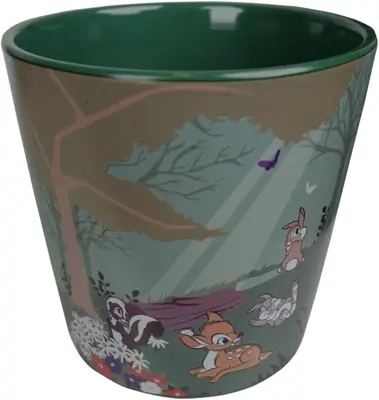 Kurt S. Adler bloempot disney bambi keramiek 14.5x14cm meerkleurig