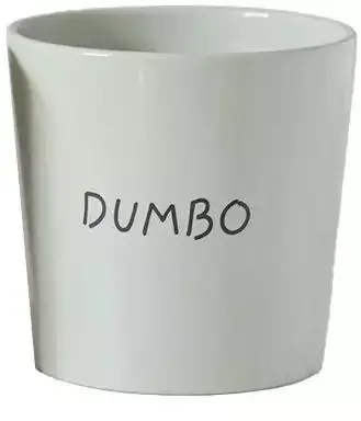 Kurt S. Adler bloempot disney dombo keramiek 14.5x14cm grijs - afbeelding 2