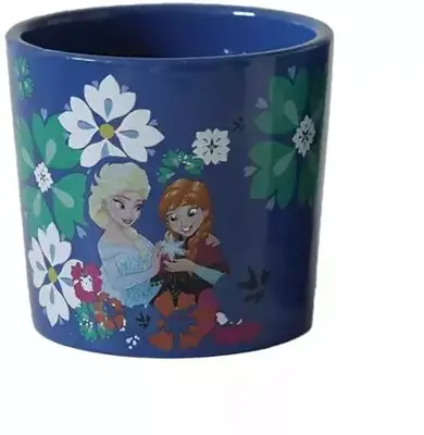 Kurt S. Adler bloempot disney frozen keramiek 12x11cm blauw