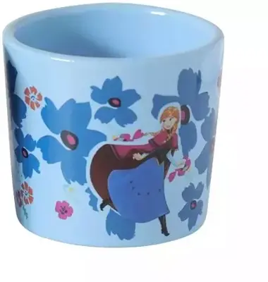 Kurt S. Adler bloempot disney frozen keramiek 8.5x7.5cm blauw