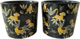 Kurt S. Adler bloempot disney lion king keramiek 8.5x7.5cm zwart kopen?