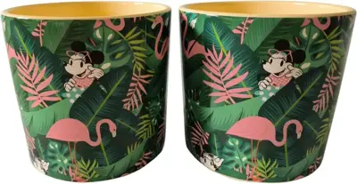 Kurt S. Adler bloempot disney mickey keramiek 14.5x14cm groen