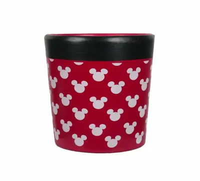 Kurt S. Adler bloempot disney mickey keramiek 14.5x14cm rood