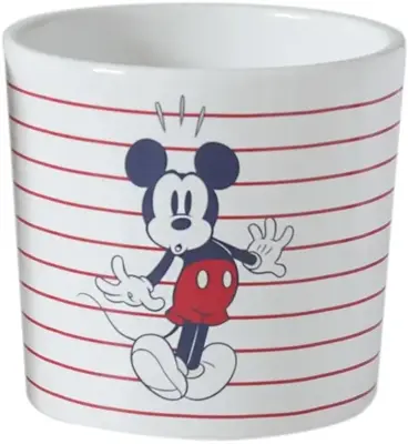 Kurt S. Adler bloempot disney mickey mouse keramiek 12x11cm rood, wit