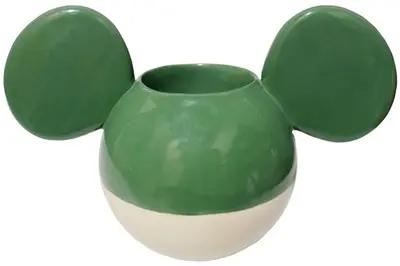 Kurt S. Adler bloempot disney mickey mouse keramiek 12x22x13cm groen