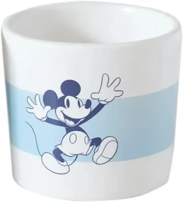 Kurt S. Adler bloempot disney mickey mouse keramiek 8.5x7.5cm wit, blauw