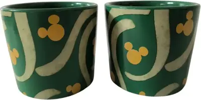 Kurt S. Adler bloempot disney mickey mouse keramiek 8.5x7.5cm groen
