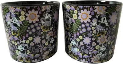 Kurt S. Adler bloempot disney minnie keramiek 12x11cm zwart