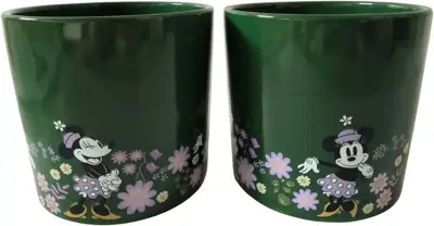 Kurt S. Adler bloempot disney minnie keramiek 14.5x14cm groen