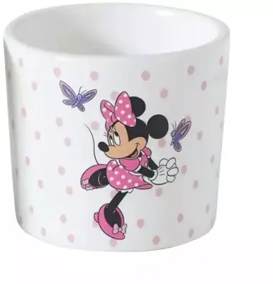 Kurt S. Adler bloempot disney minnie keramiek 8.5x7.5cm wit