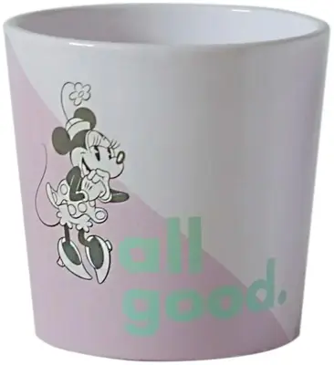 Kurt S. Adler bloempot disney minnie mouse keramiek 14.5x14cm roze, wit