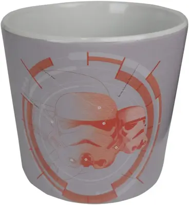 Kurt S. Adler bloempot disney star wars keramiek 12x11cm grijs