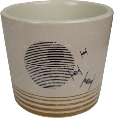 Kurt S. Adler bloempot disney star wars keramiek 8.5x7.5cm bruin