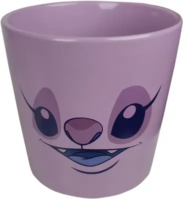 Kurt S. Adler bloempot disney stitch keramiek 14.5x14cm roze