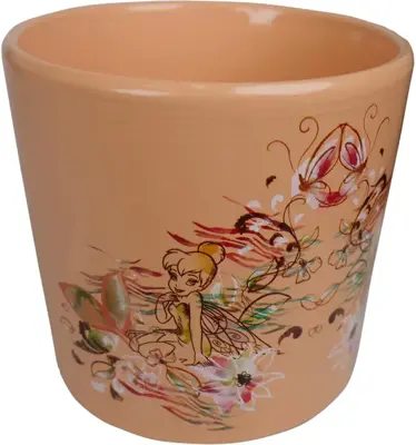 Kurt S. Adler bloempot disney tinkerbell keramiek 12x11cm roze
