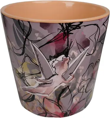 Kurt S. Adler bloempot disney tinkerbell keramiek 14.5x14cm multi