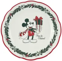Kurt S. Adler dinerbord keramiek disney mickey mouse 26.5x2.5cm