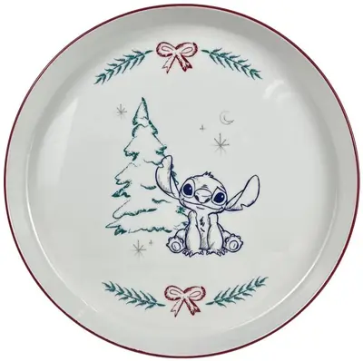 Kurt S. Adler dinerbord keramiek disney stitch 26.5x2.5cm   - afbeelding 1