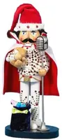 Kurt S. Adler Elvis Presley notenkraker white suit 25cm multi - afbeelding 1