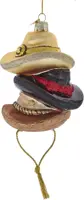 Kurt S. Adler glazen kerstbal cowboyhoed 11cm multi - afbeelding 1