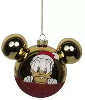 Kurt S. Adler glazen kerstbal Disney Donald Duck hoofd 9cm multi - afbeelding 1