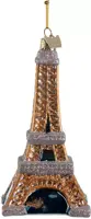 Kurt S. Adler glazen kerstbal eiffeltoren 13cm goud - afbeelding 1