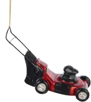 Kurt S. Adler glazen kerstbal grasmaaier 13cm rood - afbeelding 1