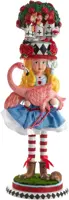 Kurt S. Adler Hollywood Disney notenkraker Alice met flamingo 48cm multi - afbeelding 1