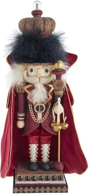Kurt S. Adler Hollywood notenkraker koning 46cm burgundy - afbeelding 1