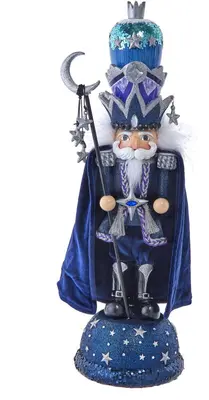 Kurt S. Adler Hollywood notenkraker middernacht 47cm blauw - afbeelding 1