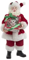 Kurt S. Adler kerstman doos met donuts 26cm multi - afbeelding 1