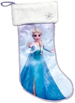 Kurt S. Adler kerstsok disney elsa 45cm blauw - afbeelding 1